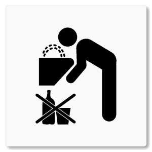 Pítko, 80x80mm, bílá, Nevada